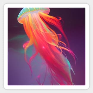 Rainbow Jellyfish Sticker